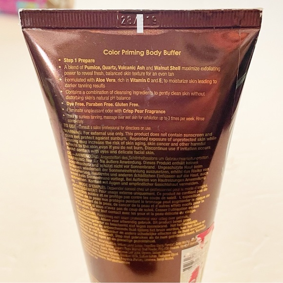 California Tan Sunless Color Priming Body Buffer Exfoliator 6oz NEW Unsealed - Picture 3 of 3